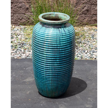 Genova FNT3804 Ceramic Vase Complete Fountain Kit Vase Fountain Blue Thumb